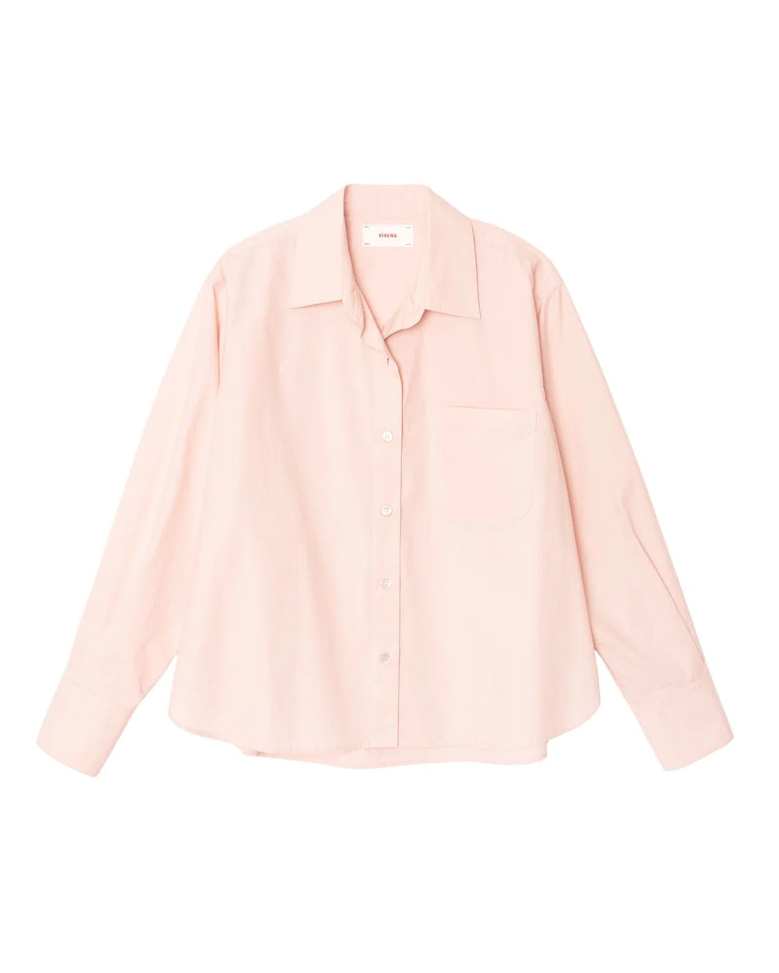 XiRENA Clothing Monroe Shirt in Powder Rose