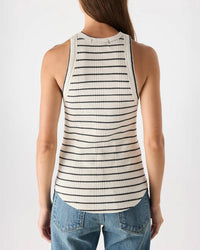 Vera Tank in Natural/Black - Bliss Boutiques