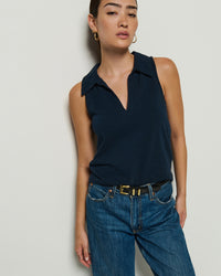 Nation LTD Roberta Collared Tank in Night Sky