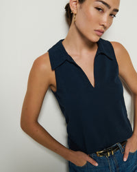 Nation LTD Roberta Collared Tank in Night Sky