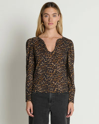 Nation LTD Clothing Sabina Tee in Winter Leopard