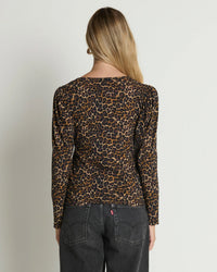 Nation LTD Clothing Sabina Tee in Winter Leopard