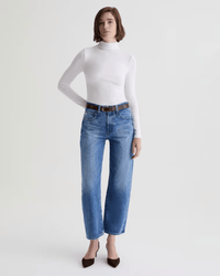 AG Jeans Denim Hattie High Rise Barrel in Candid