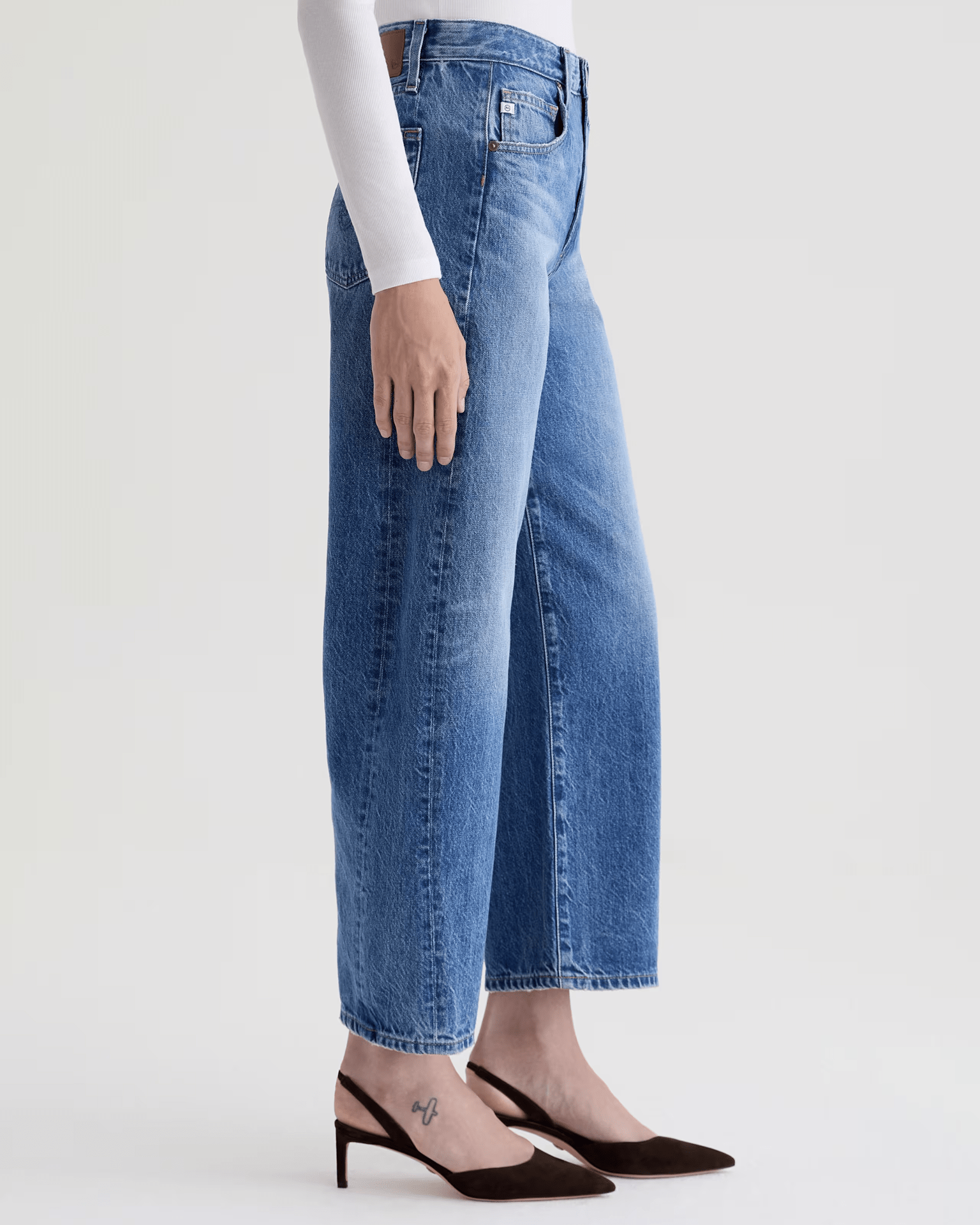 AG Jeans Denim Hattie High Rise Barrel in Candid
