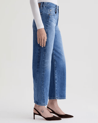 AG Jeans Denim Hattie High Rise Barrel in Candid