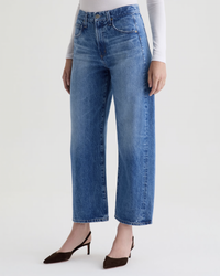 AG Jeans Hattie High Rise Barrel in Candid