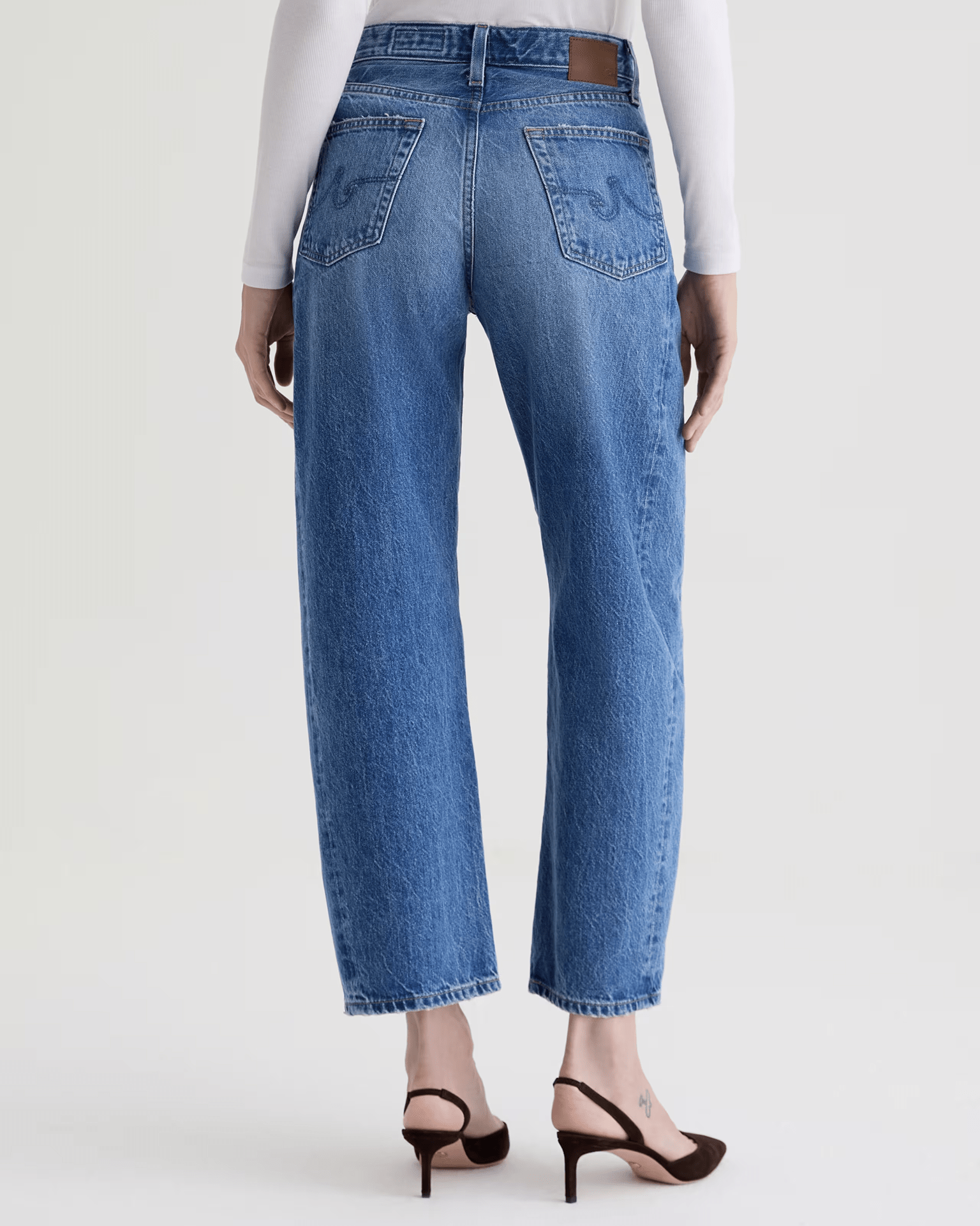 AG Jeans Denim Hattie High Rise Barrel in Candid
