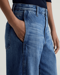 AG Jeans Denim Mercer Cuffed High Rise Barrel in Nouveau