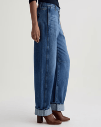 Mercer Cuffed High Rise Barrel in Nouveau - Bliss Boutiques