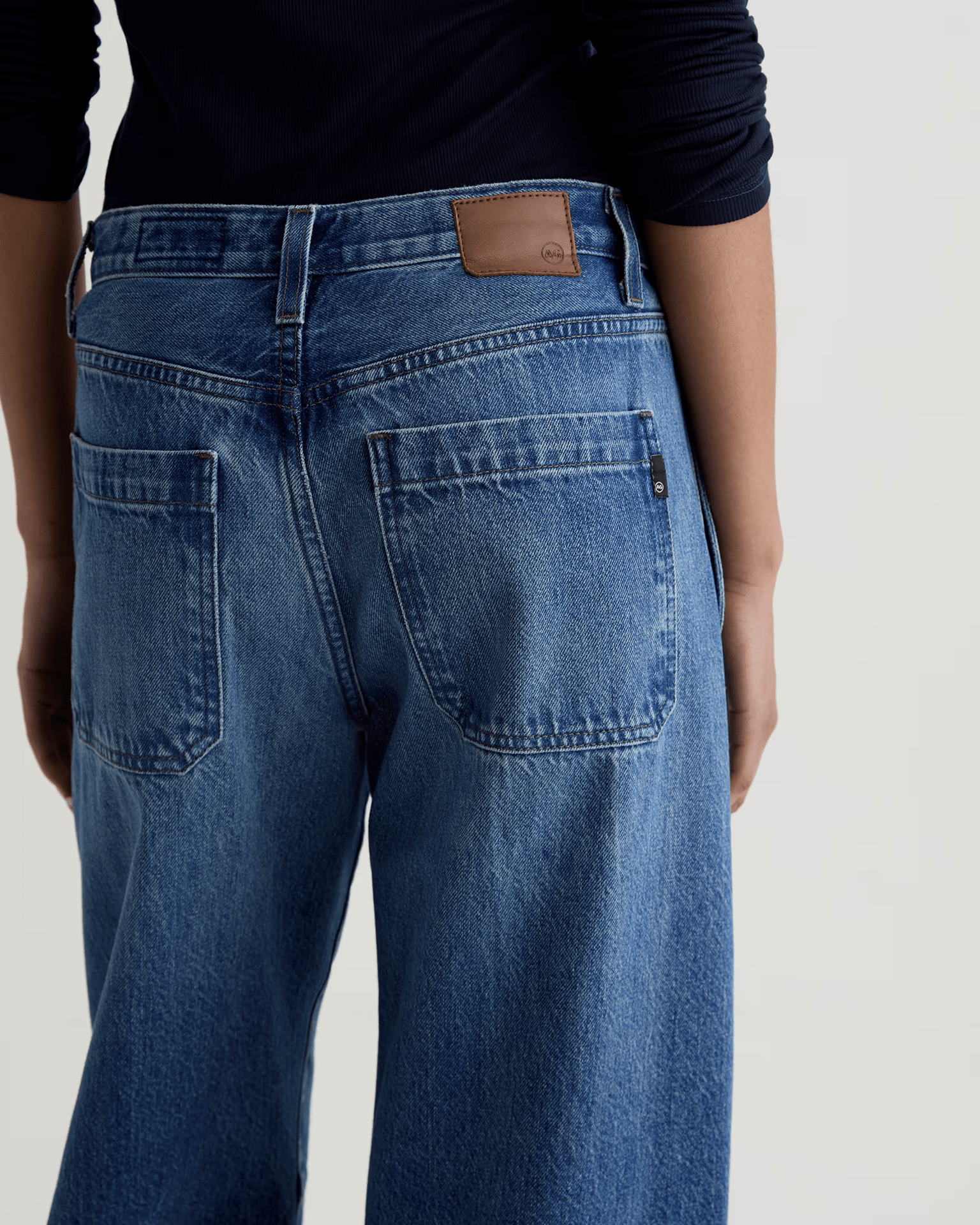AG Jeans Denim Mercer Cuffed High Rise Barrel in Nouveau