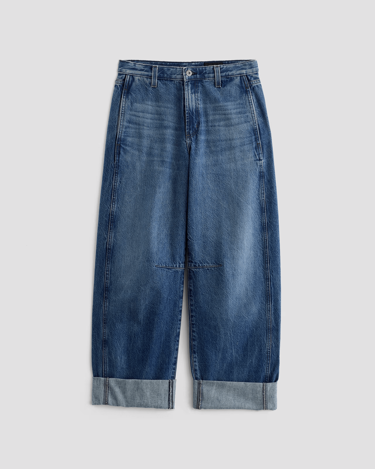 AG Jeans Denim Mercer Cuffed High Rise Barrel in Nouveau