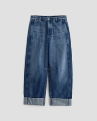 AG Jeans Denim Mercer Cuffed High Rise Barrel in Nouveau