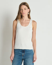 Hailey Tank in Porcelain - Bliss Boutiques