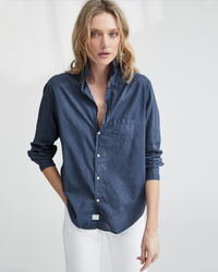 Frank & Eileen Eileen Relaxed Button Up Shirt in Lake Blue