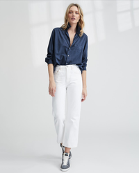 Frank & Eileen Eileen Relaxed Button Up Shirt in Lake Blue