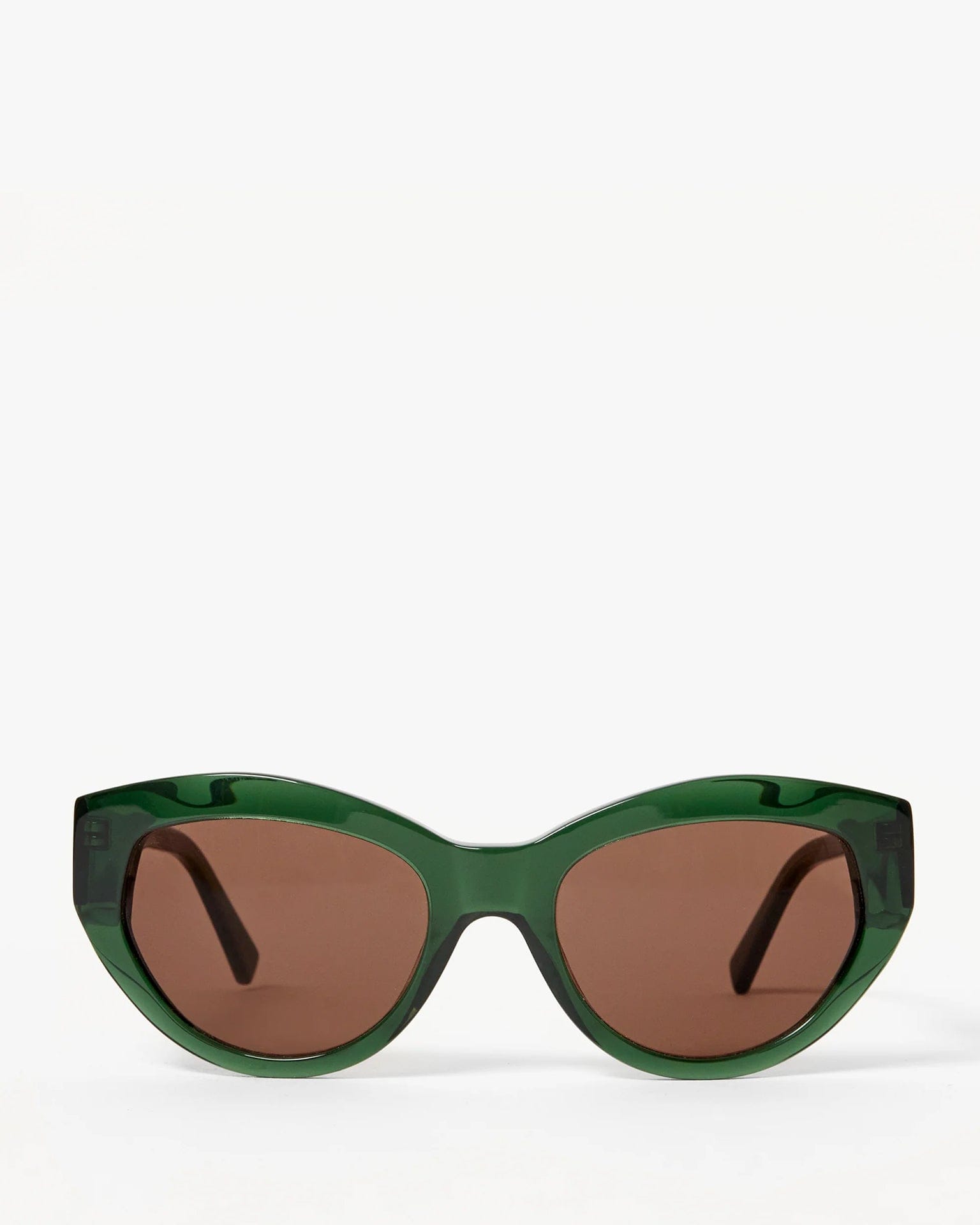 Theo Dozy Slim Green Frame Dark Lens Ladies Sunglasses Green Frame Sunglasses - Greeen Lens Sunglasses - GlassesShop main image 4