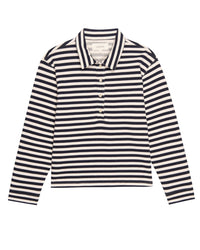 the Great The Rugby Sweatshirt in Navy Sailor Stripe