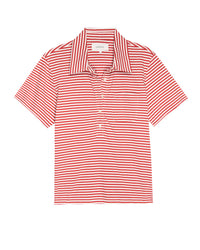 the Great The Lacrosse Polo in Sun Cherry Stripe