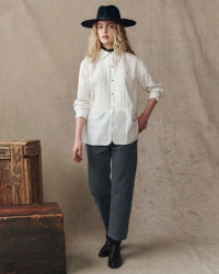 the Great Clothing The Classic Tux Top in White