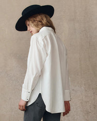 the Great Clothing The Classic Tux Top in White