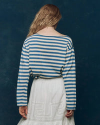 the Great Clothing The Sailor Sweater in Sea Blue