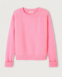 Vito Crewneck Sweater w/ Cuff Slv in Rose Chine - Bliss Boutiques