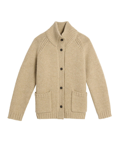 Demylee Kamila Soft Chunky Wool Cardigan in Oatmeal - Bliss Boutiques