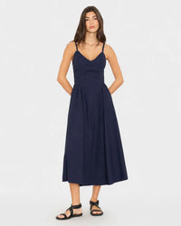 Bardot Dress in Navy
