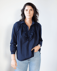 A Shirt Thing Celine Blouse - Parachute in Midnight
