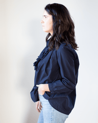 A Shirt Thing Celine Blouse - Parachute in Midnight
