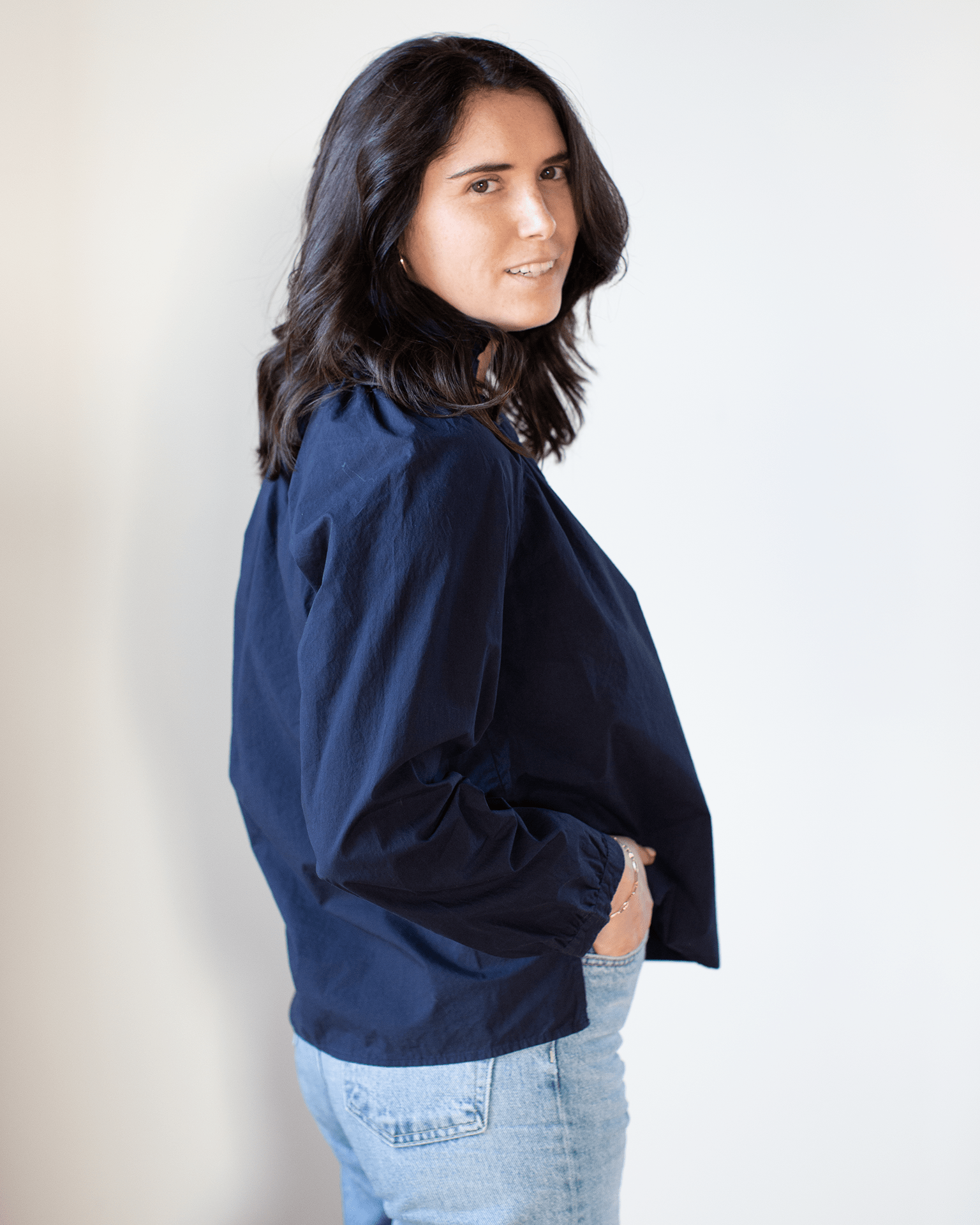 A Shirt Thing Josephine Blouse - Parachute in Midnight