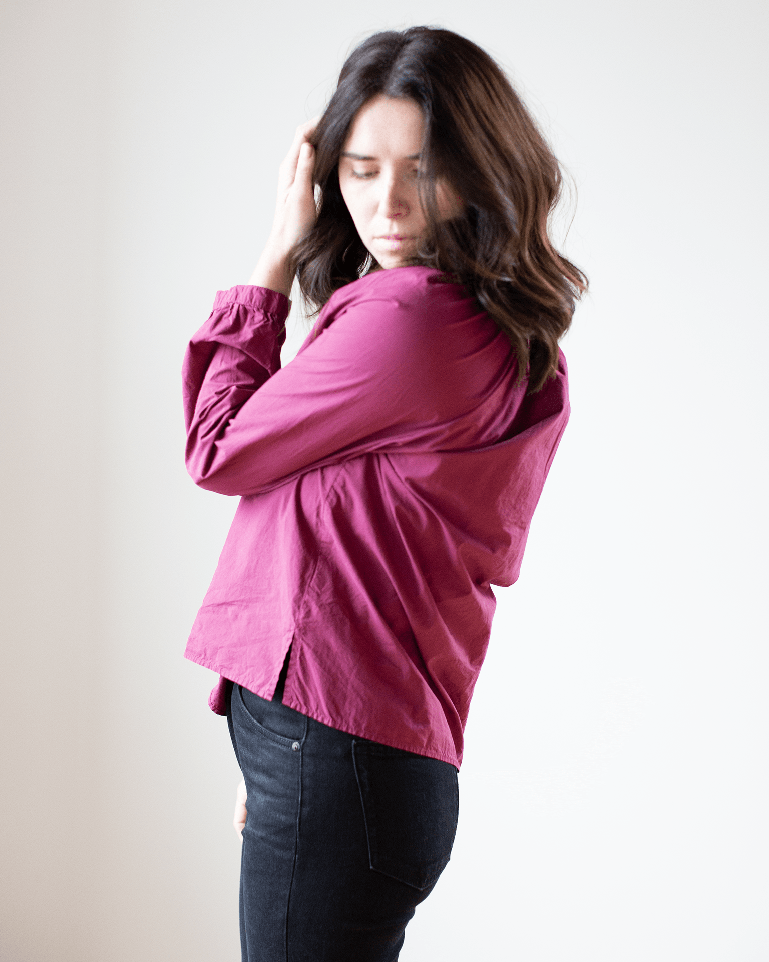 A Shirt Thing Josephine Blouse - Parachute in Mulberry