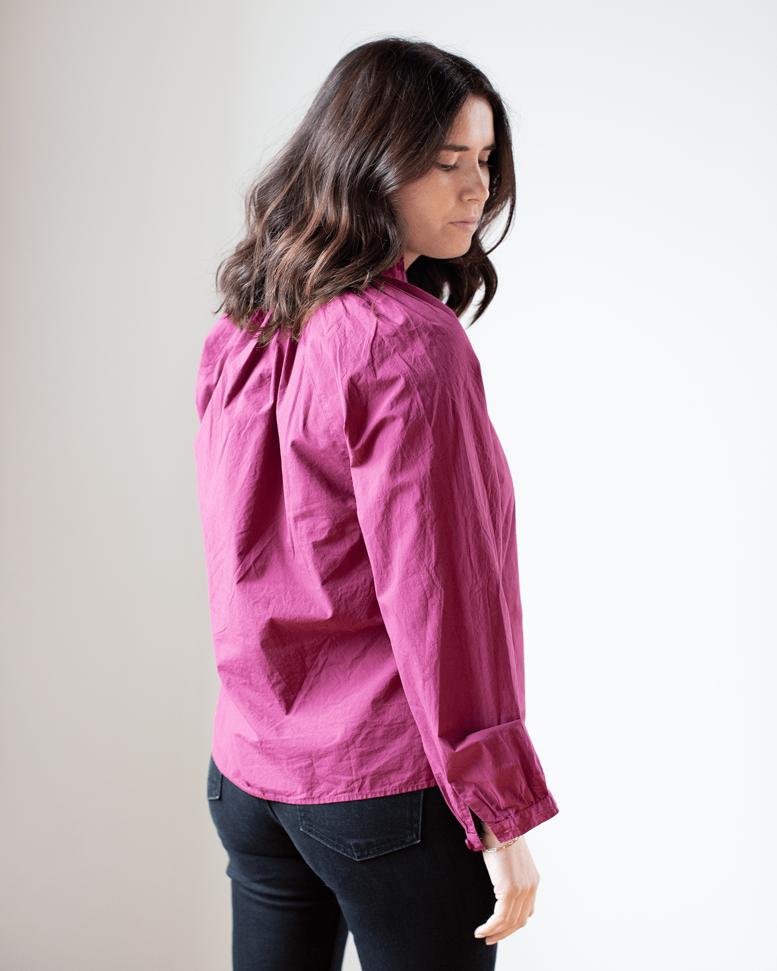A Shirt Thing Josephine Blouse - Parachute in Mulberry