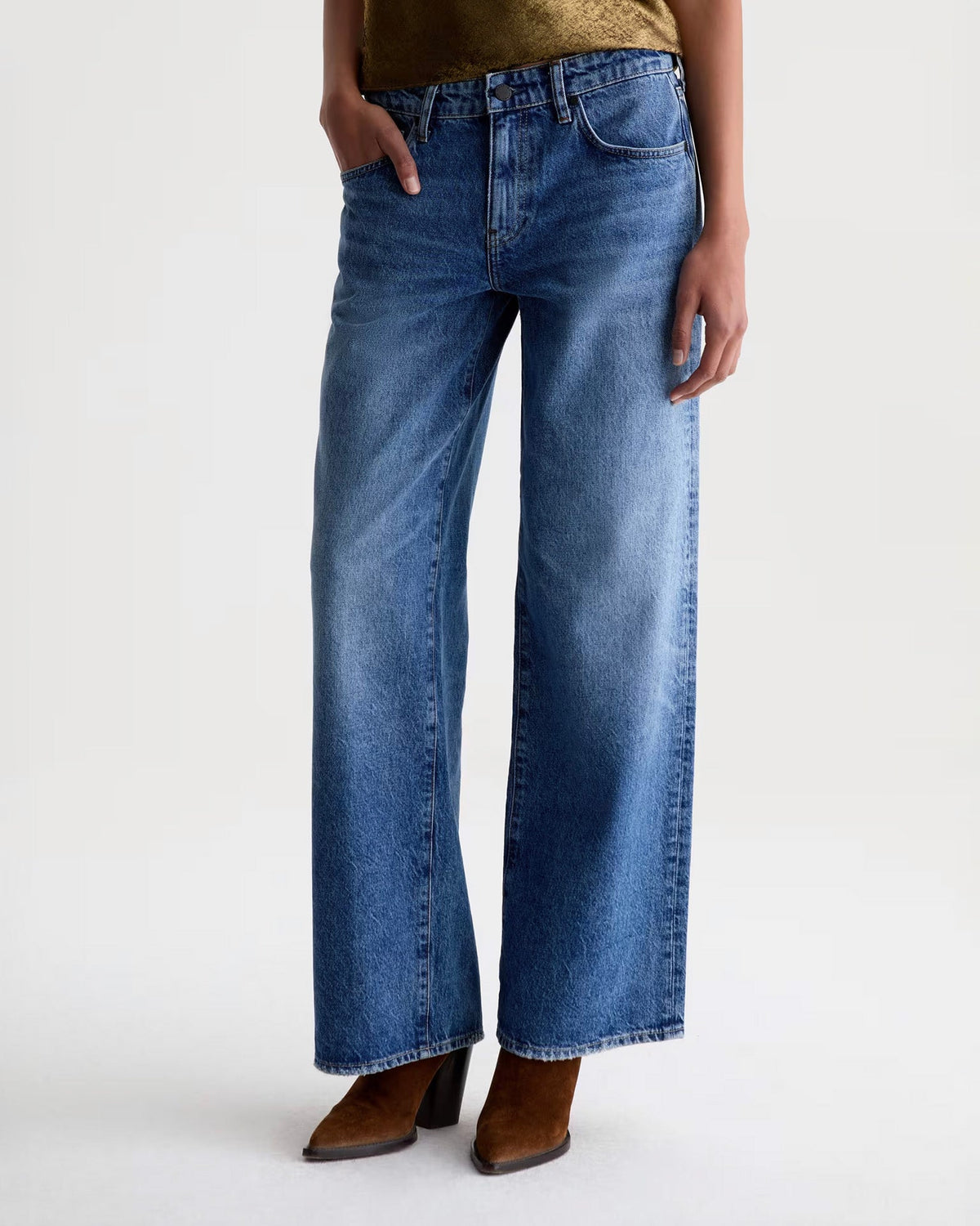 Adria Low Rise Wide Leg in Jive