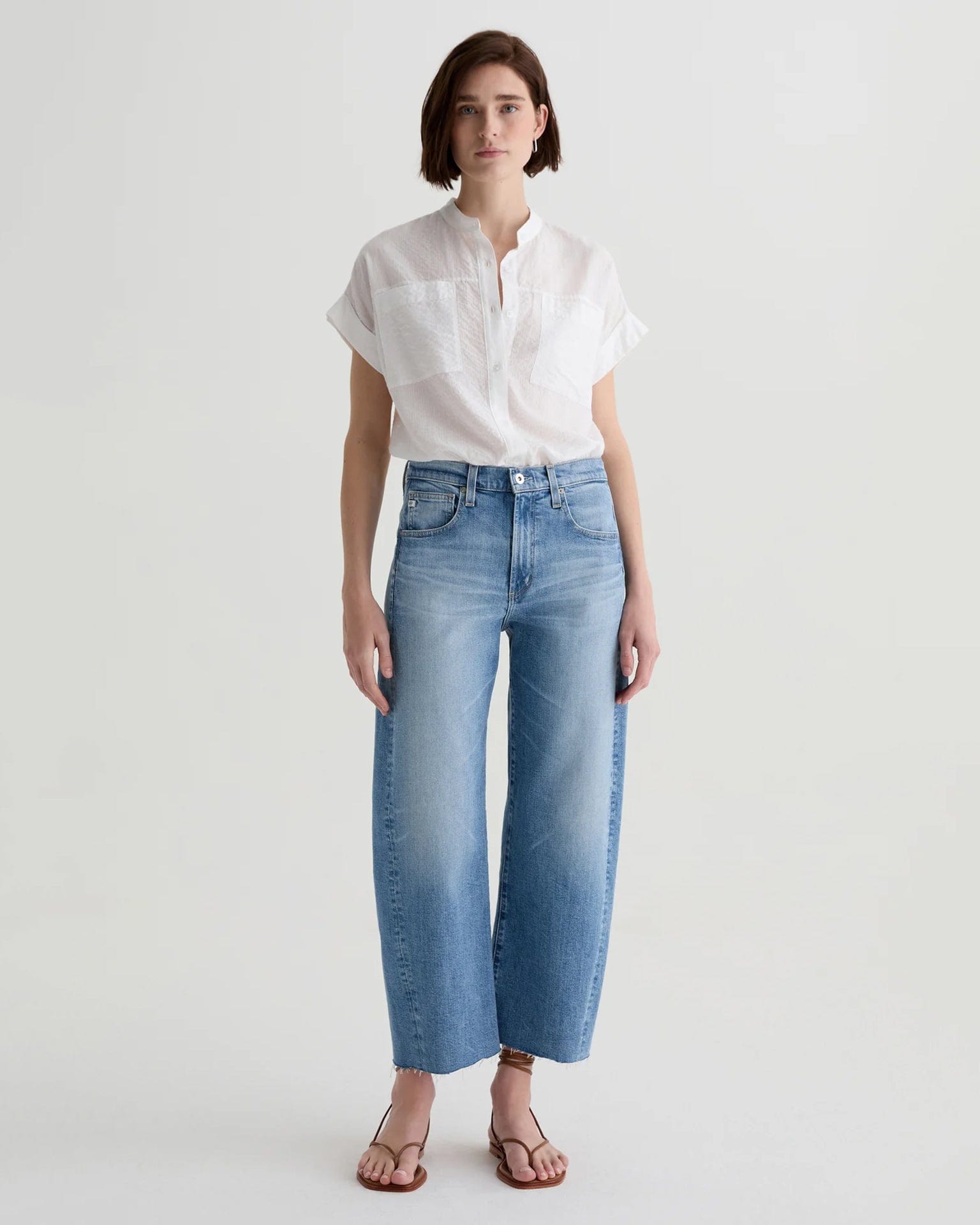 AG Jeans Hattie Crop in Helios