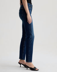 AG Jeans Mari Mid - Rise Slim Straight Crop in Havana 5 - Bliss Boutiques