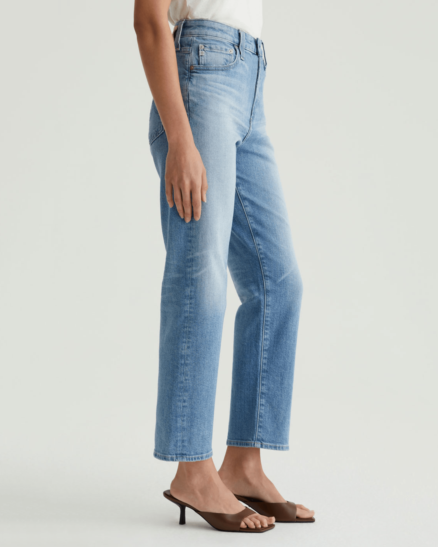 AG Jeans Rian High-Rise Straight in 22Ys Palma