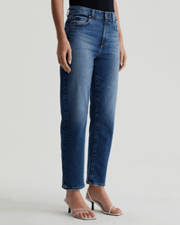 AG Jeans Rian High-Rise Straight in Lake Como