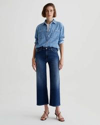 AG Jeans Saige Wide Leg Crop in 7Ys La Jolla