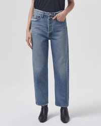 AGOLDE 90s Crop Mid Rise Loose Straight in Hooked