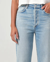 AGOLDE 90s Pinch Waist Crop in Ripple