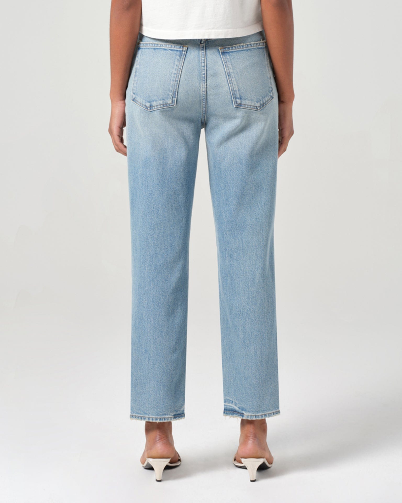 AGOLDE 90s Pinch Waist Crop in Ripple