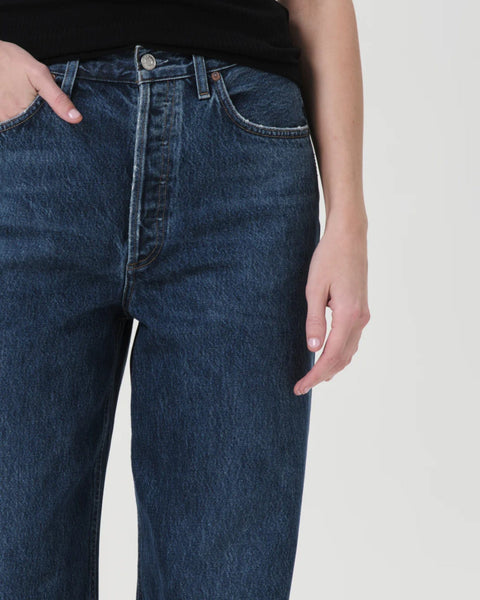 AGOLDE Dame Jean No Cuff in Enamour - Bliss Boutiques