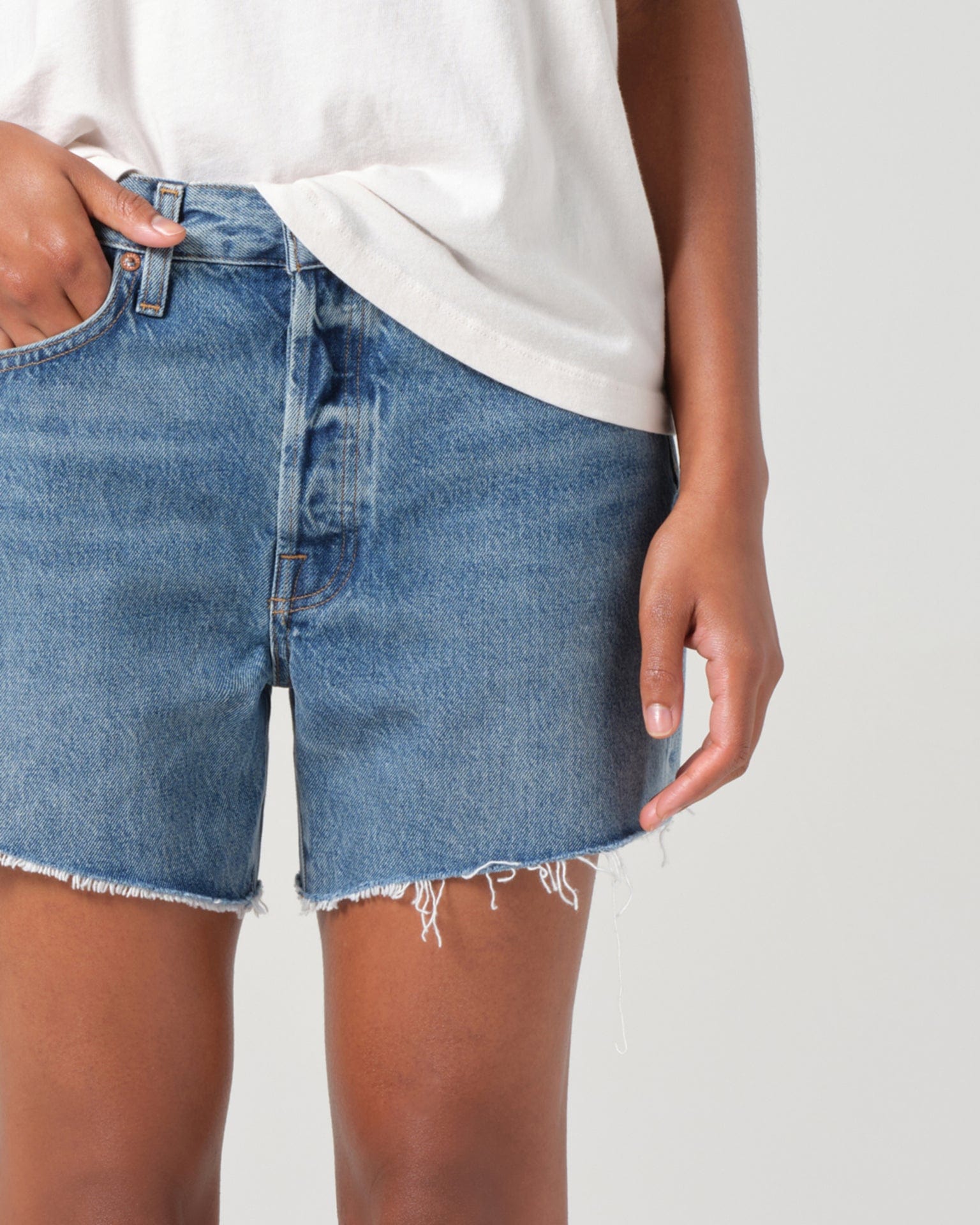 AGOLDE Parker Long Short in Ruin