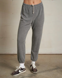 perfectwhitetee Clothing Johnny French Terry Easy Sweatpant in Dark Heather Grey