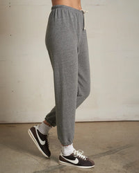 perfectwhitetee Clothing Johnny French Terry Easy Sweatpant in Dark Heather Grey