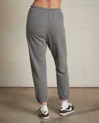 perfectwhitetee Clothing Johnny French Terry Easy Sweatpant in Dark Heather Grey