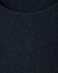 American Vintage Damsville Wide Scoop Sweater in Navy Blue Chine Noir