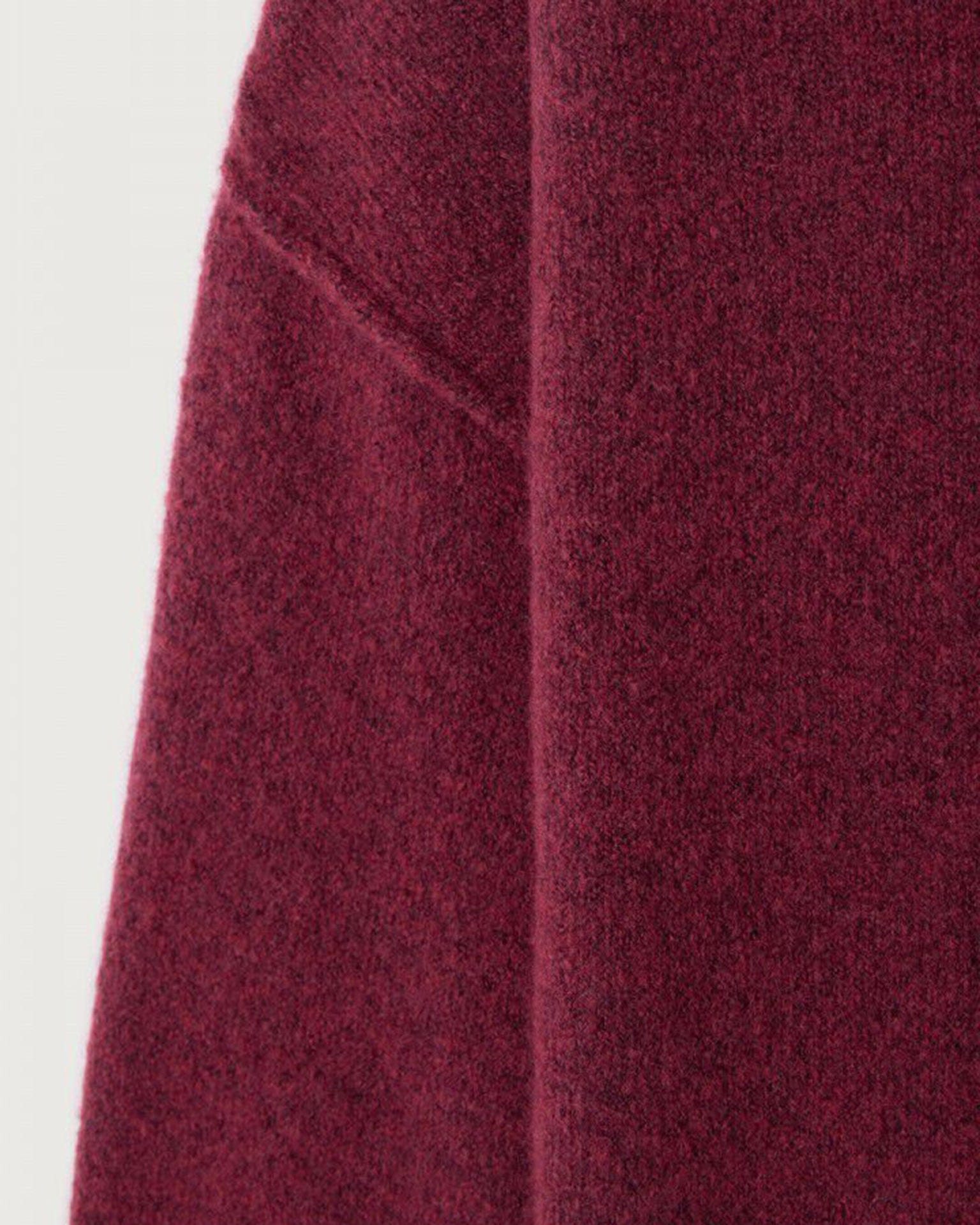 American Vintage Damsville Wide Scoop Sweater in Raisin Chine