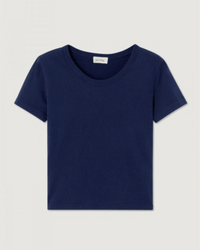 American Vintage Gamipy Crop Tee in Navy